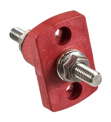 Клемма для монтажа сквозь переборку, красная, 5/16"-18