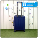 Маленький чемодан Mironpan Model H, Темно-синий, S с расширителем