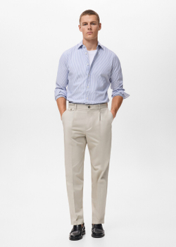 Рубашка из 100% хлопка в полоску кодак