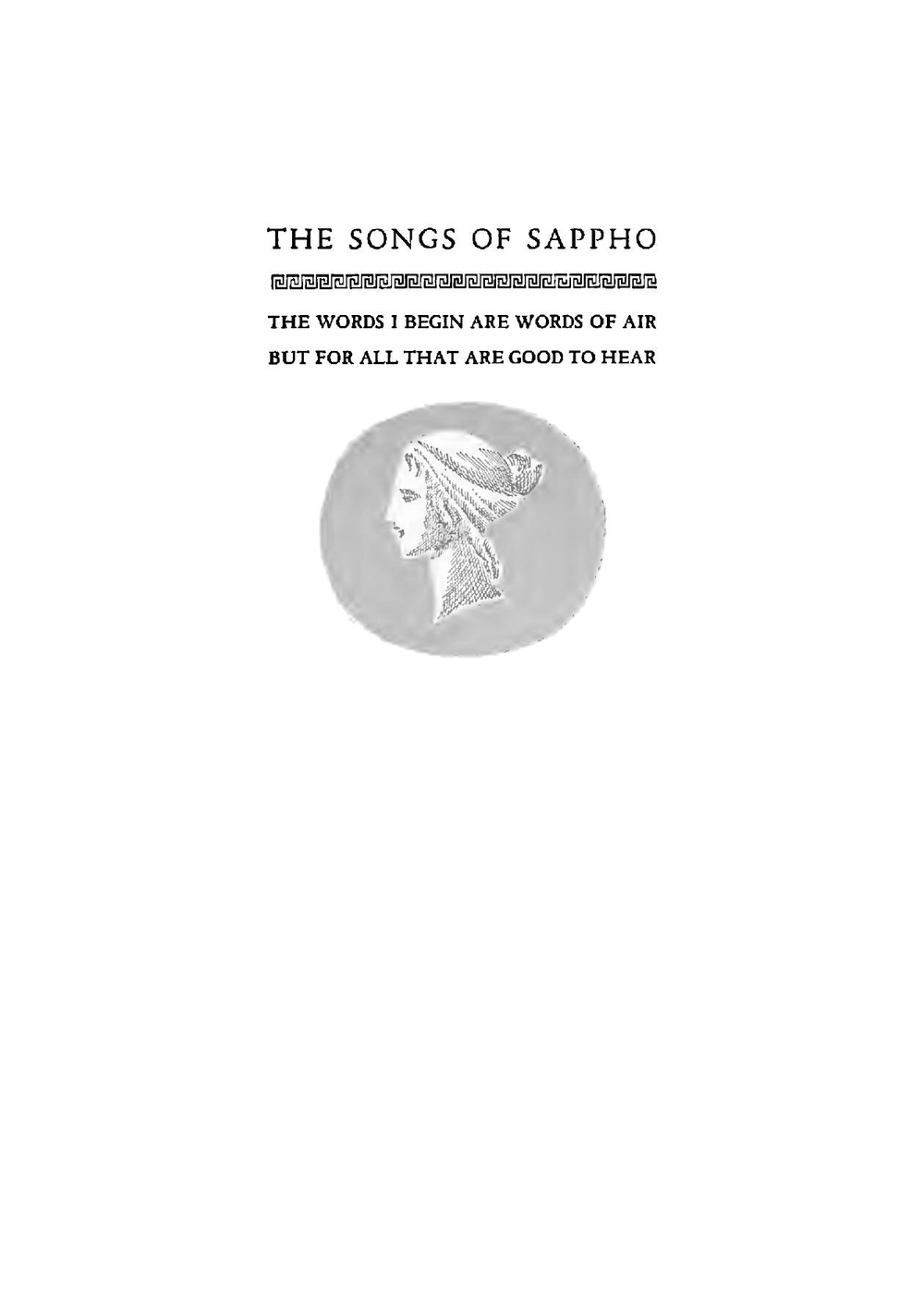 Songs of Sappho in English translation by many poets | Sappho