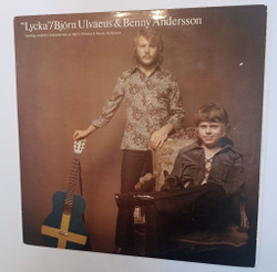 Винтажная виниловая пластинка LP Bjorn Ulvaeus and Benny Andersson Lycka (Sweden 1970)