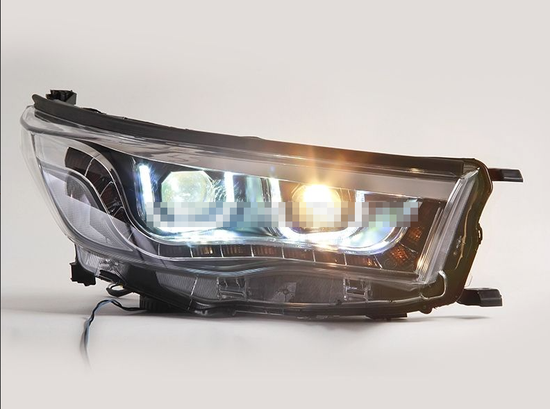 Передние фары Тойота Хайлендер 2014-2016 V1 type [Комплект Л+П; светодиодные; электрокорректор; яркие ходовые огни; ксенон в комплекте]