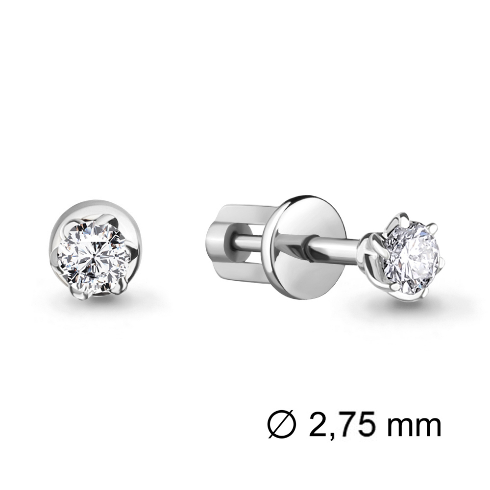 941367 Серьги из Золота с бриллиантами