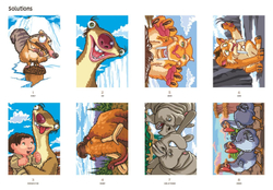 Раскраска по номерам Coloriages mysteres Disney - L'A ge de glace Ледниковый период / 9782017242154