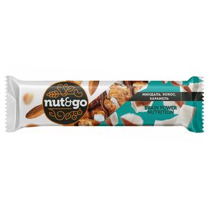 Батончик KDV NUT N GO Миндаль&Кокос&Карамель 36 гр. 18 кор