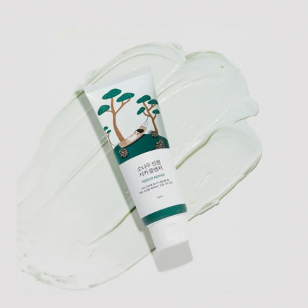 Пенка с экстрактом сосны и центеллы для проблемной кожи Round Lab Pine Calming Cica Cleanser