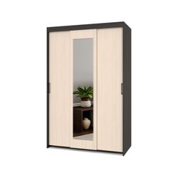 Шкаф-купе трехстворчатый "Томас" Т32 (венге/дуб млечный), ЛДСП, MODERN