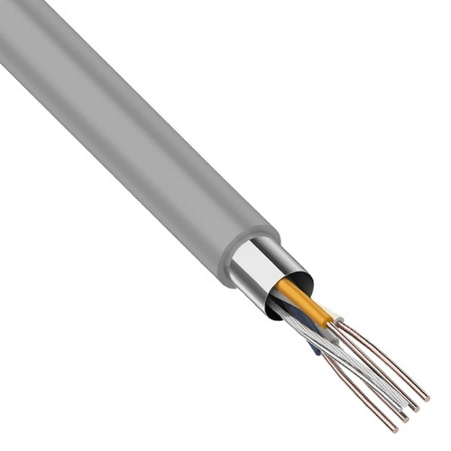 Кабель витая пара экранированный FTP 2PR 24AWG cat 5e CU 4 жилы [305м] Rexant (провод для интернета) 01-0122