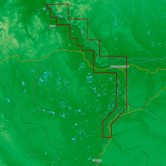 C-MAP Россия Сибирь р. Иртыш, Обь для Lowrance / Simrad / B&G  MAX-N+ RS-Y513