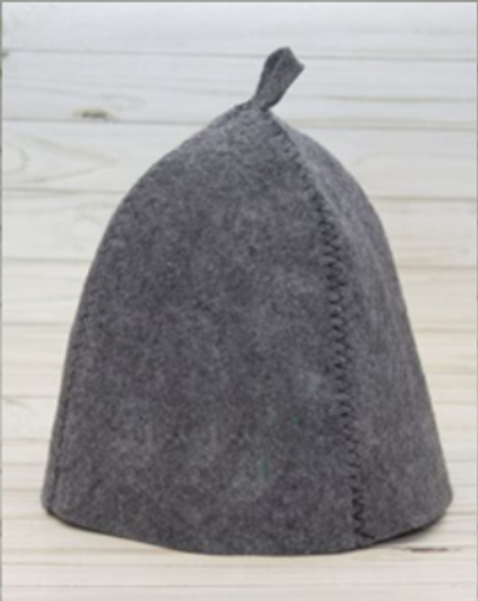 Шапка банная "Первая цена", темный, войлок, ШИ002