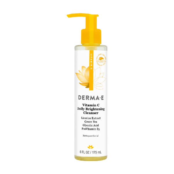Vitamin C Brightening Cleanser Осветляющий Гель Для Умывания 175мл (DERMA E)