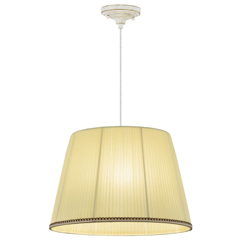 Citilux Вена CL402023 Подвесной светильник патина с кремовым абажуром