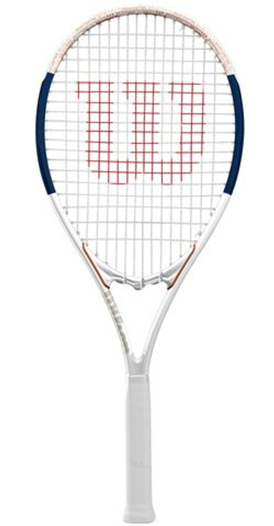 Ракетка теннисная Wilson Roland Garros Elite - white/blue