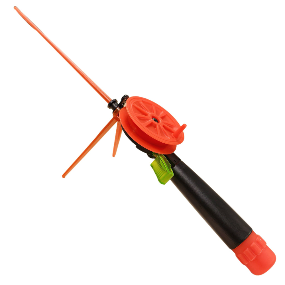 Удочка зимняя красная с подставкой