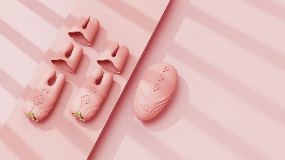 Розовые виброзажимы на соски Nave (Цвет: розовый)