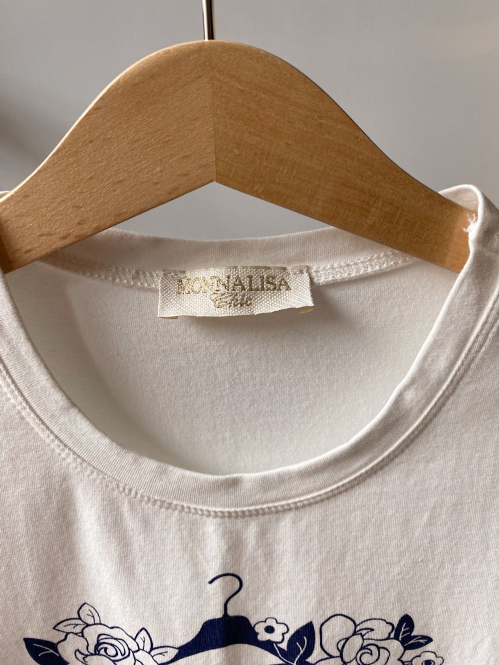Хлопковая футболка Monnalisa, 128