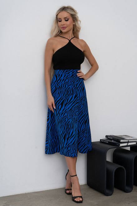 Юбка (черный/синий) Ю11-16/5 Nikol