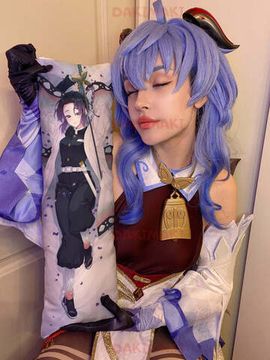 Мини дакимакура Шинобу Кочо из Клинок, рассекающий демонов арт. M0437, 60х20 см