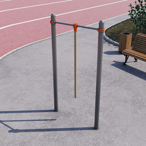 Уличный турник для дачи с канатом СВС-141