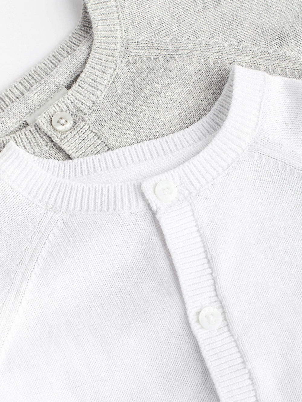 Кардиган для малышей в комплекте Next D69-252, 2 шт., Белый, Серый