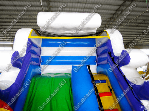 Коммерческий батут "Белый клык" с немеханизированной головой, размер 6*5*4 м