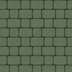 Тротуарная плитка КЛАССИКО - Гранит Зеленый, комплект из 2 видов плит