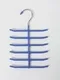 Вешалка для галстуков Доляна, антискользящее покрытие, 6 перекладин, цвет МИКС