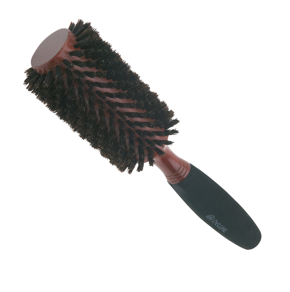 Брашинг DEWAL деревянный, натуральная щетина, с мягкой ручкой d 34/65 мм