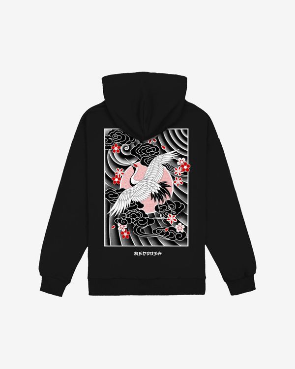 Худи MEDOOZA Журавль Черный - фото 2