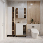 Зеркальный шкаф МИЛТОН-70 Дуб сонома (ЛДСП)