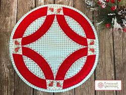 Блок "Двойные свадебные кольца -2" 21см (арт. K13)