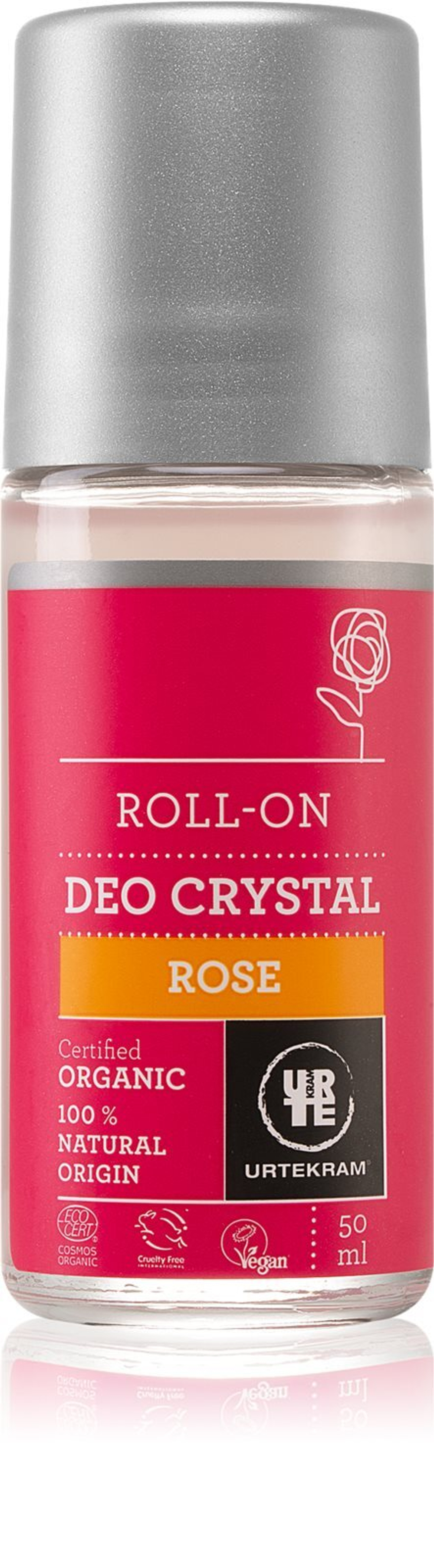 Urtekram Rose - шариковый дезодорант с экстрактом шиповника /   50  ml  / GTIN 5765228837610