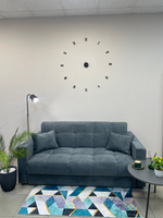 Диван Аккордеон с подлокотниками, раскладной, ткань велюр, антивандальная