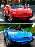 Детский электромобиль "Tehilu CL-6166" оранжевый