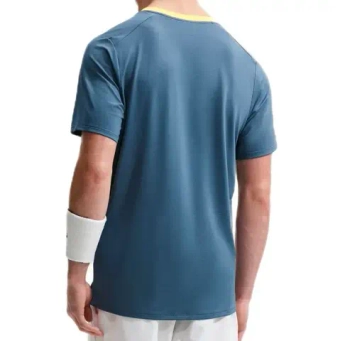 Мужская теннисная футболка Nike Court Advantage Dri-Fit Tennis - new slate/laser orange/white