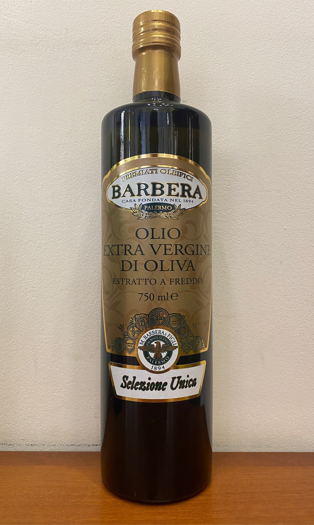 Оливковое масло BARBERA Selezione Unica  Extra Virgin 750 мл Италия