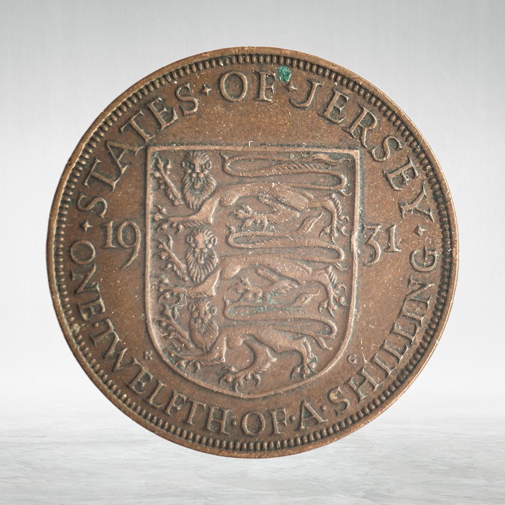 Jersey, 1/12 Shilling 1931, George V, AU