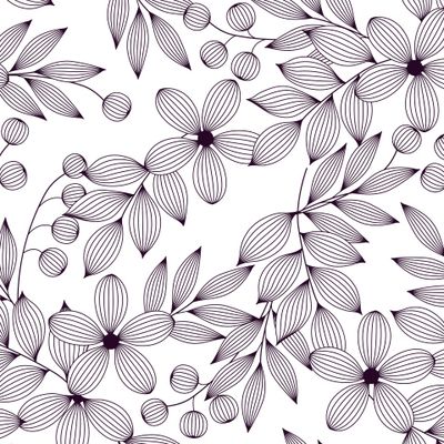 Черно-белые цветы