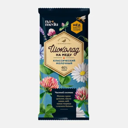Шоколад Вкус и польза на меду молочный 70г