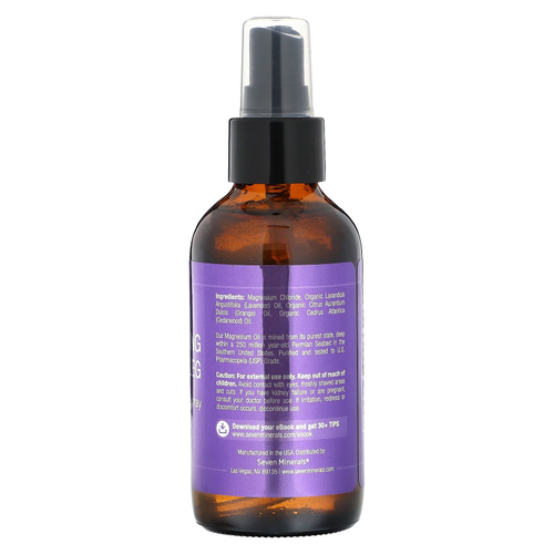 Seven Minerals, Расслабляющий спрей с магниевым маслом для ног, 118 мл (4 жидк. унц.)