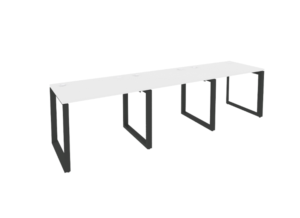 Рабочая станция на О-образном металлическом каркасе 3 места 720 Onix