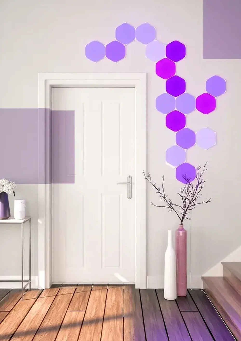 Стартовый набор Nanoleaf Shapes Hexagon Black 9 панелей черный (NL42-0102HX-9PK)