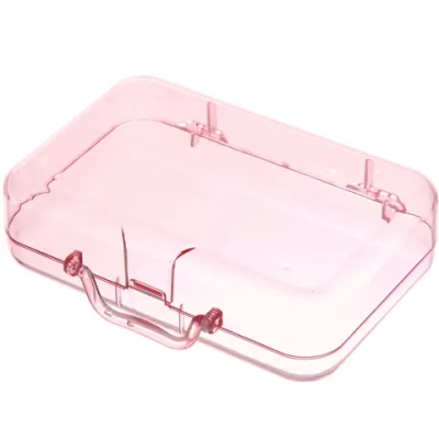 Шкатулка пластиковая «KiKi HAUS», чемоданчик, цвет розовый, 17.8*11.8*5см (в пакете)
