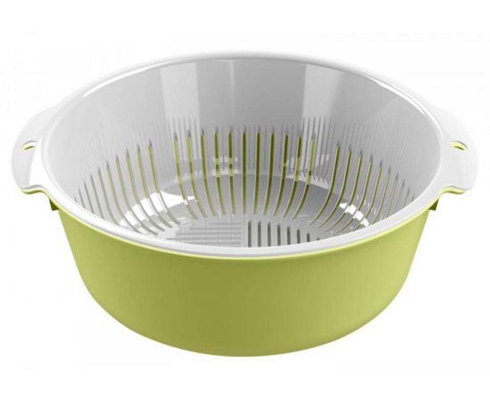 Миска-дуршлаг Bergamo круглая, салатовый 221118320/04 IDIland