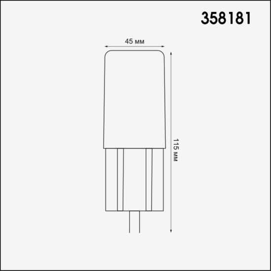 358181 STREET NT19 392 белый Ландшафтный светильник IP65 LED 4000K 3W 100-240V NOKTA