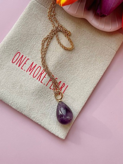 Цепочка крупный Аметист