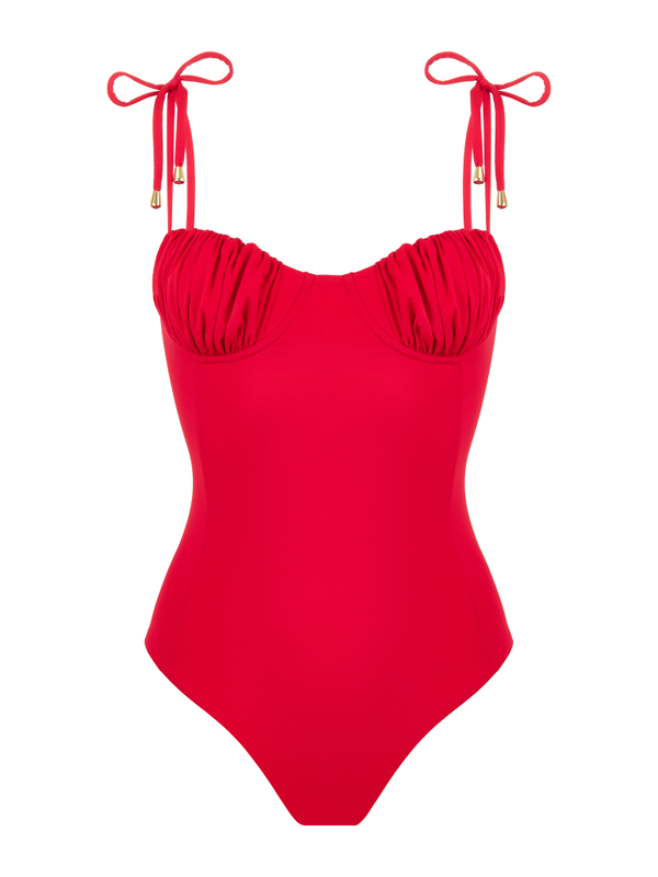 Слитный купальник mia royal red