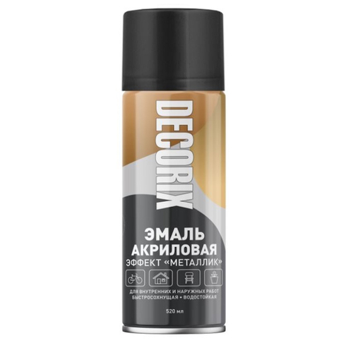 Эмаль аэроз. DECORIX акрил.  металлик графитовая 520мл  0103-91 DX