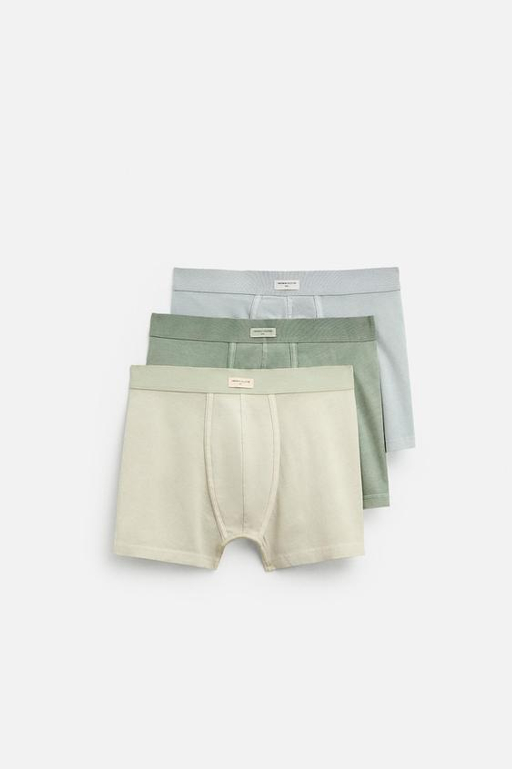 ZARA НАБОР ИЗ ТРЕХ ТРУСОВ-БОКСЕРОВ, РАЗНОЦВЕТНЫЙ