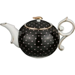 Чайник заварочный черный в горошек 300 85-1007